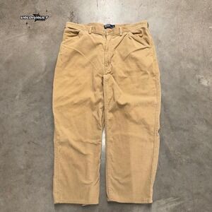 Polo Ralph Lauren Tan Pants Mens 38x29 Corduroy